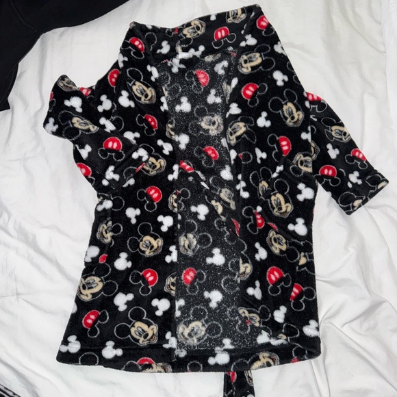 Mickey | Other | Mickey Mouse Black Robe | Poshmark